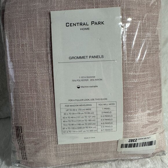 Central Park Home Ombre Grommet Panels Window Curtain Panel Linen Gradient - Picture 5 of 6